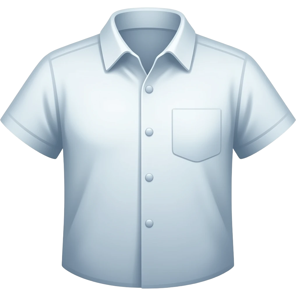 pixeled white shirts emoji