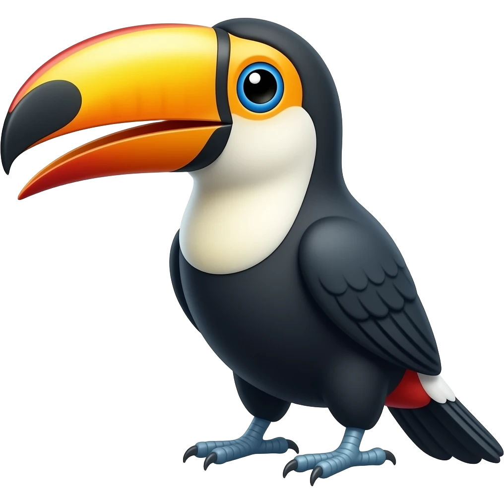 very happy toucan emoji