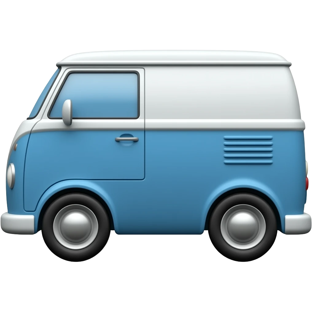 van blue white emoji