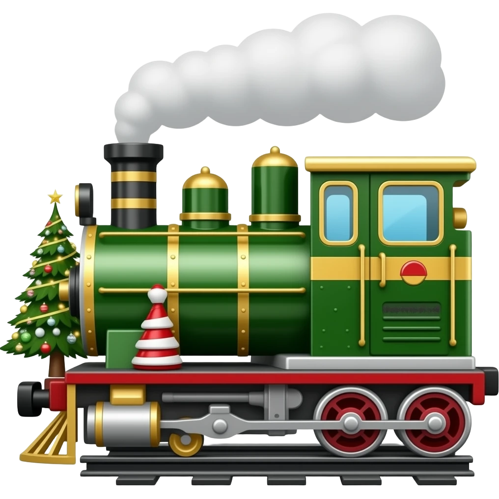 Poler express Christmas train emoji