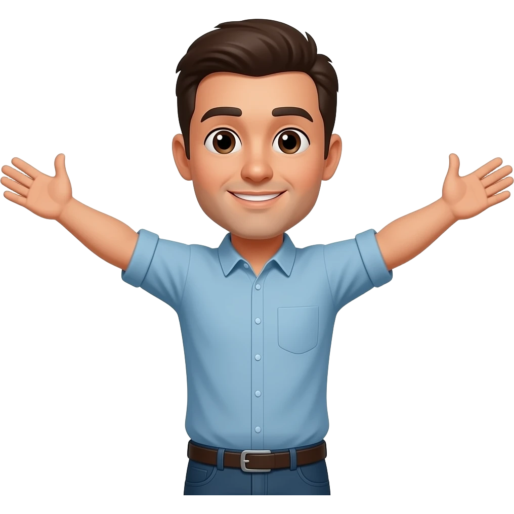 мужчина разводит руками emoji