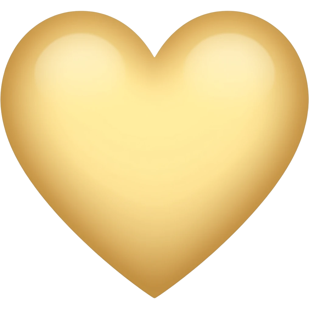 blonde colored heart emoji