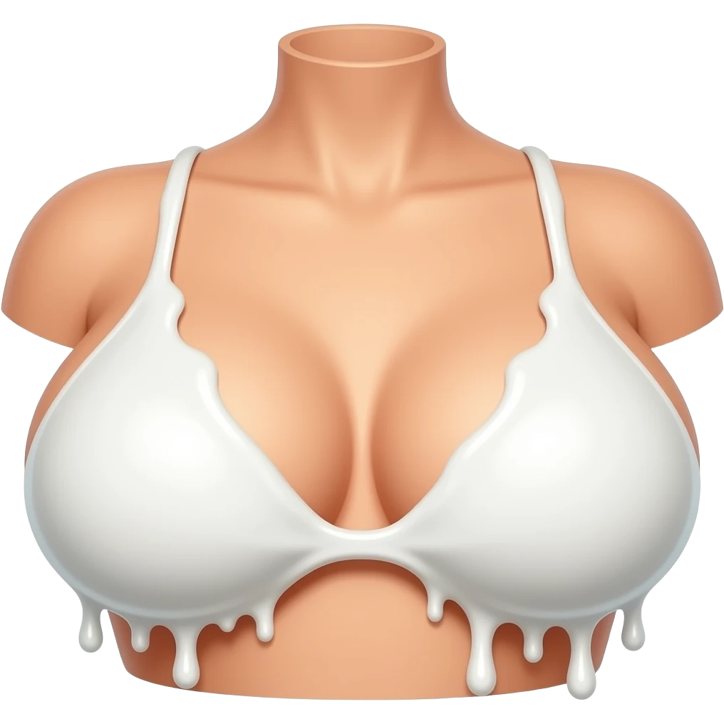 naked big humongous milky tits covered in thick milk emoji