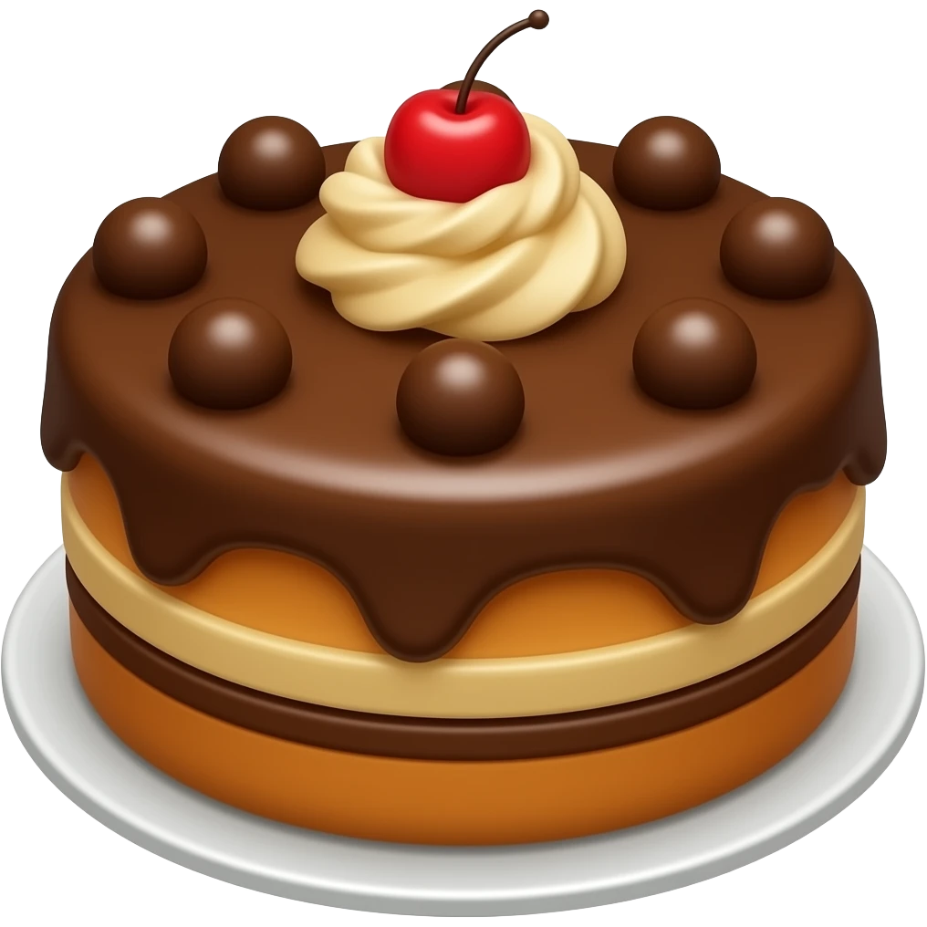 chocolate cake emoji