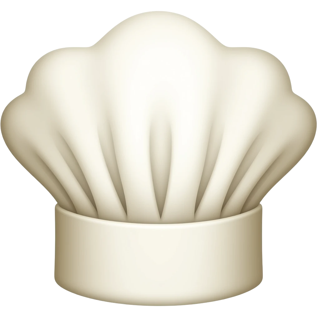Chef hat vanilla With a ribbon emoji
