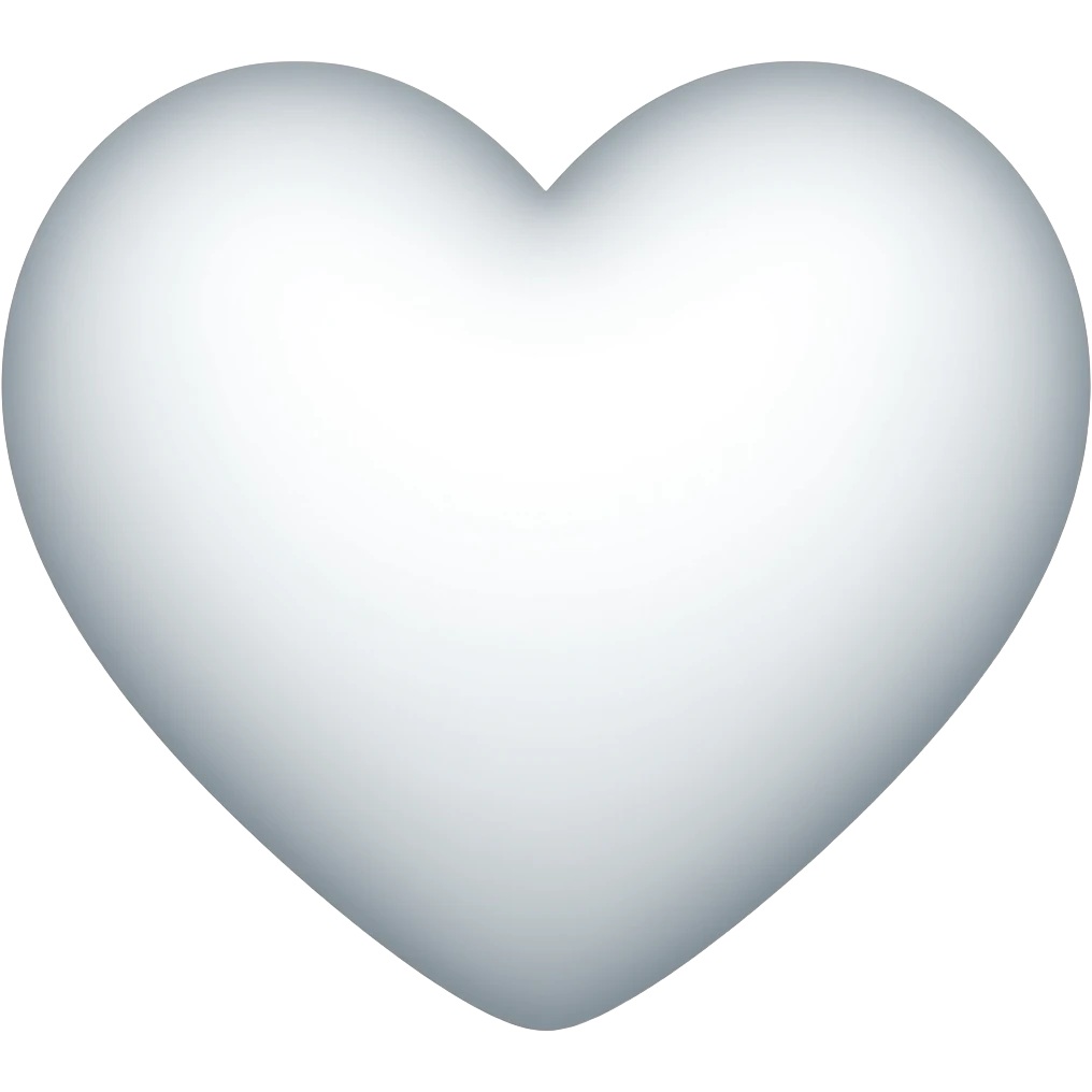 White heart emoji