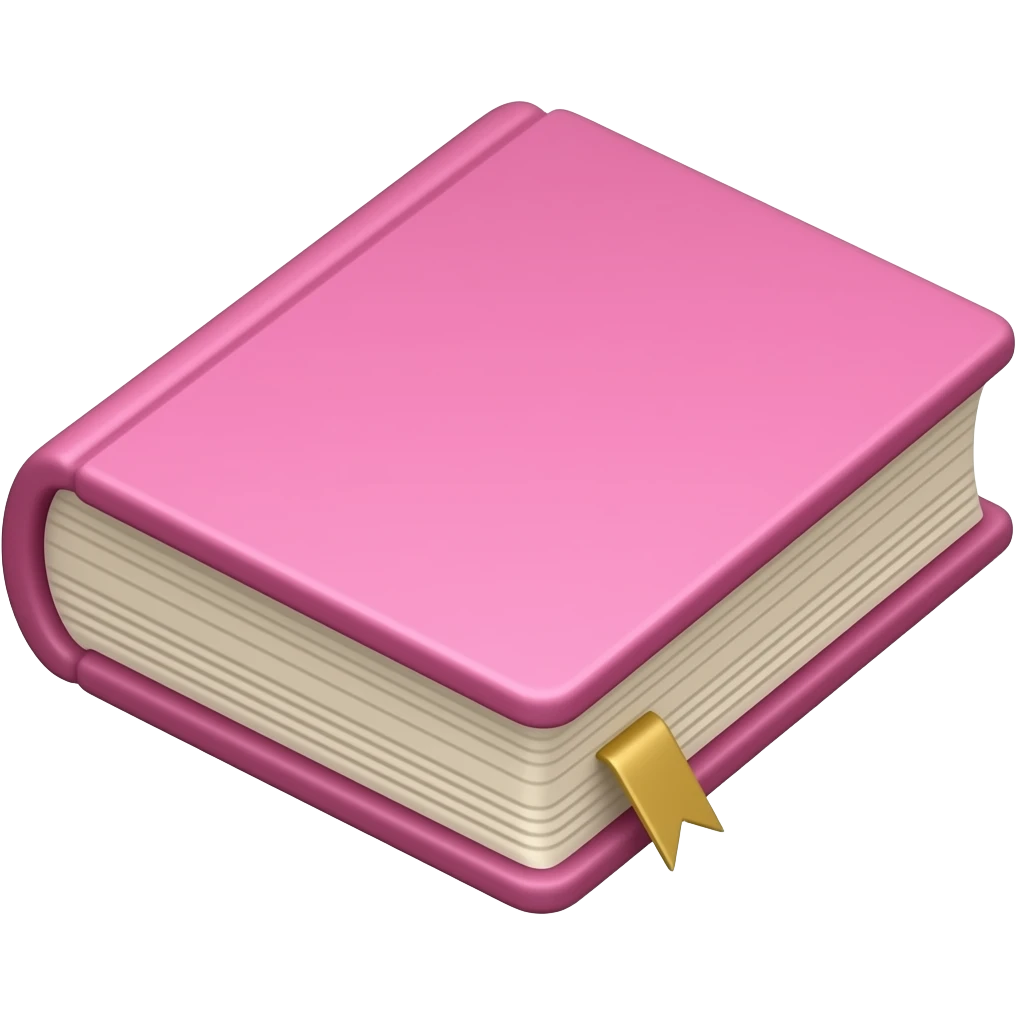 pink book emoji