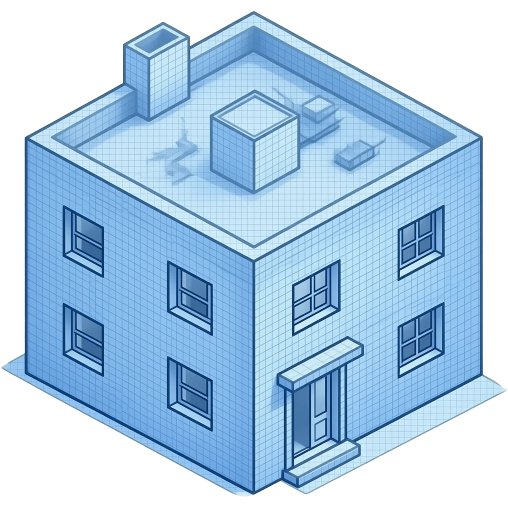 blueprint of a building on a blueprint papaer emoji
