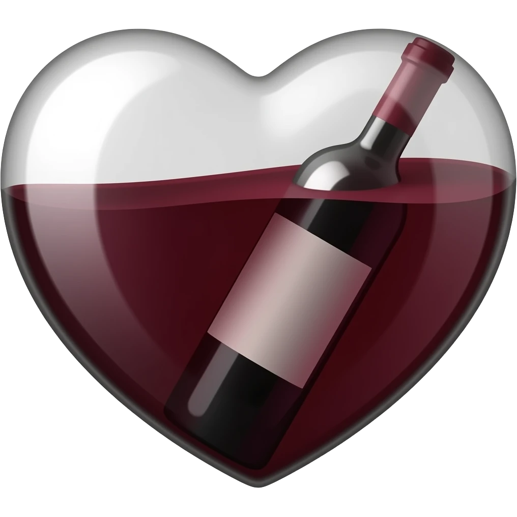 Corazón Burdeos emoji
