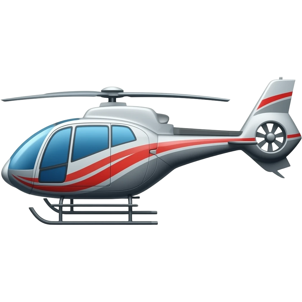Helicopter side view emoji