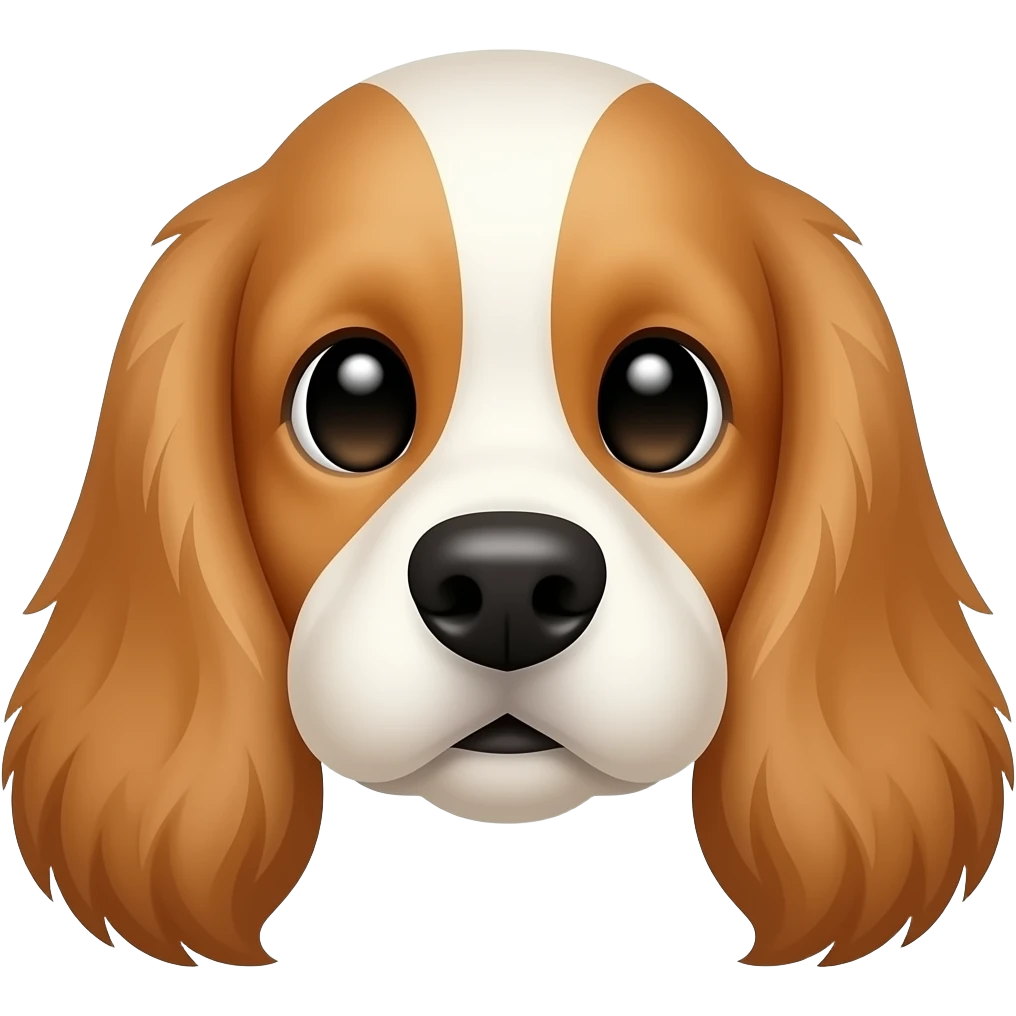 English Cocker Spaniel face emoji