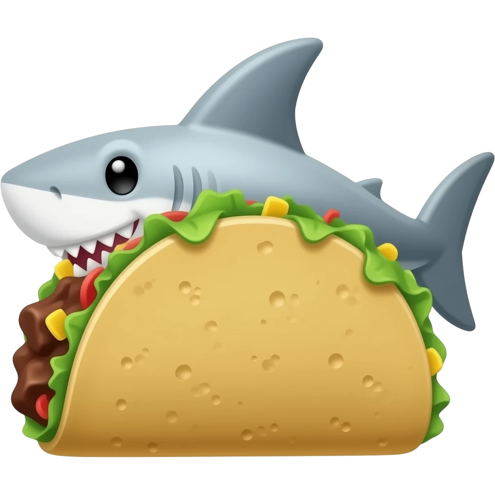 taco shark emoji