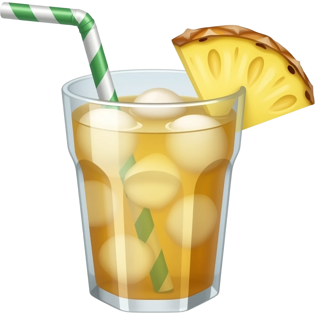 菠萝冰饮料 emoji