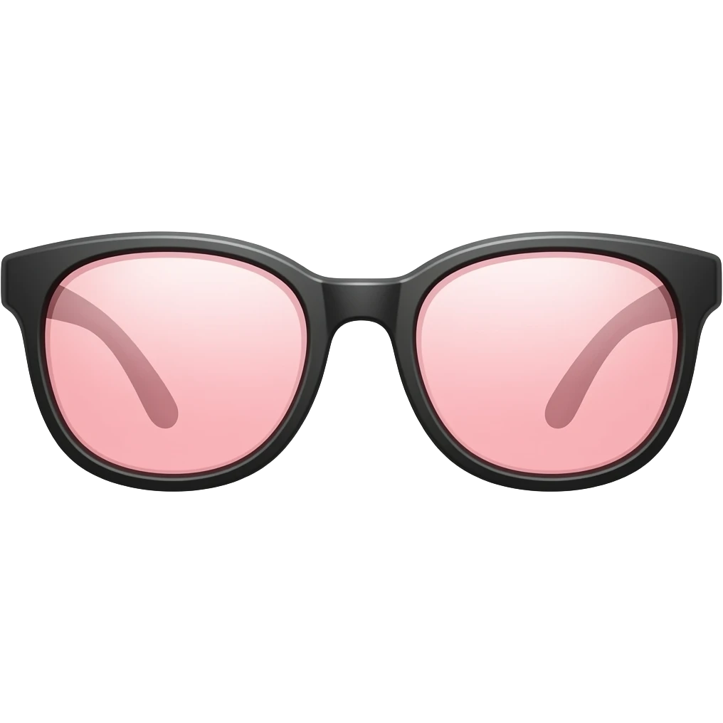 a pair of rose tinted glasses emoji
