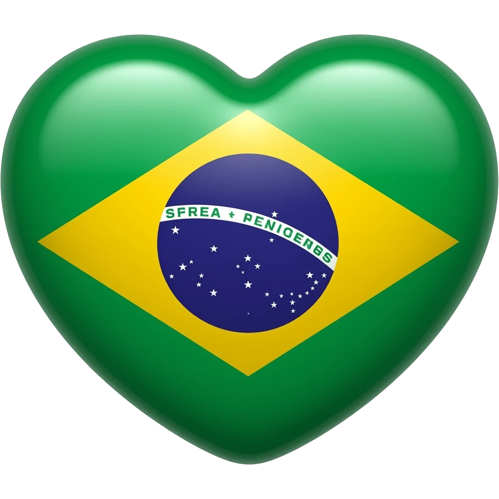 Eurovision flag heart🇧🇷 emoji