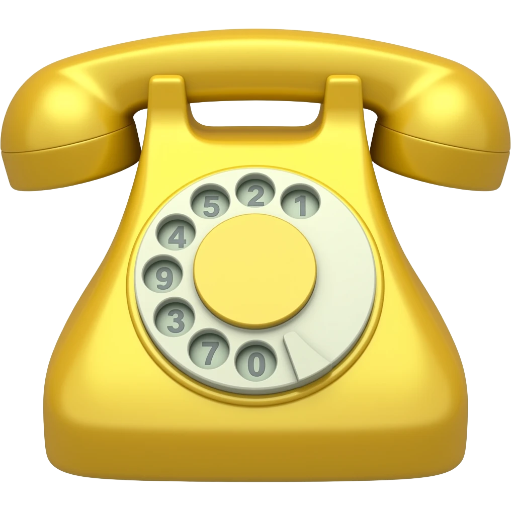yellow phone emoji