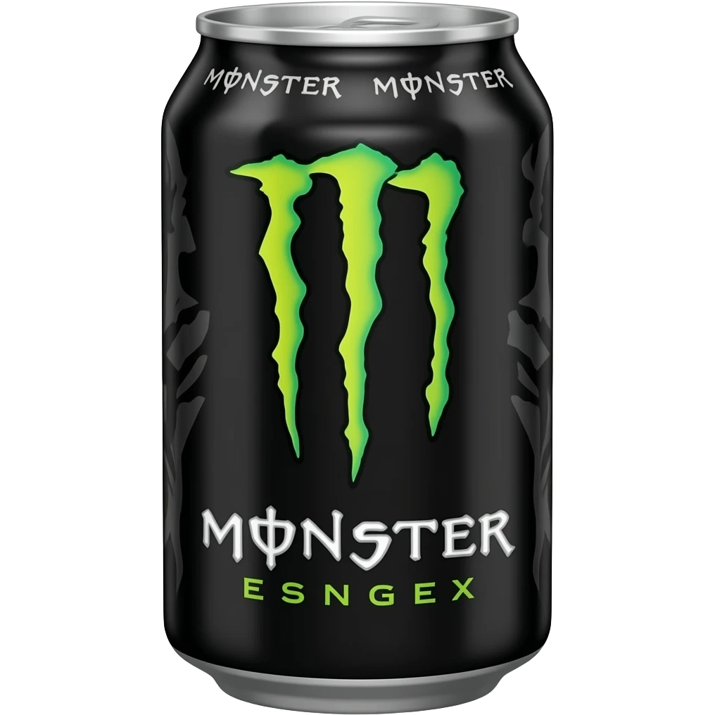 Monster energy can black emoji