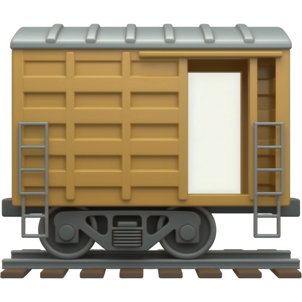 Autorack Train Car emoji
