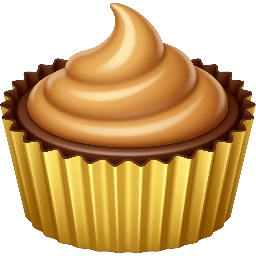 singular simple reeces peanut butter cup emoji