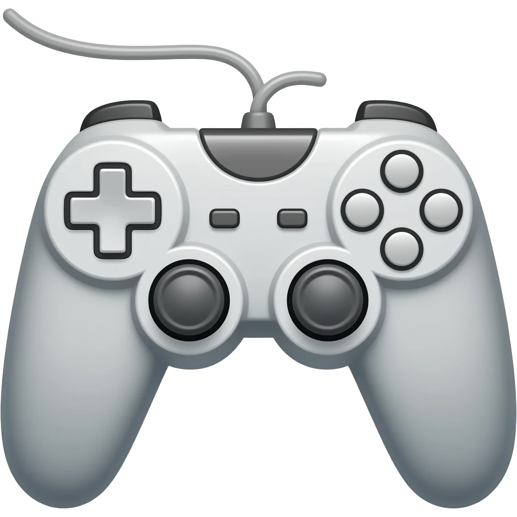 Gaming controller outline emoji