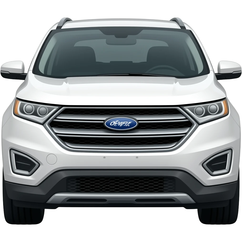Camioneta Ford edge blanca emoji