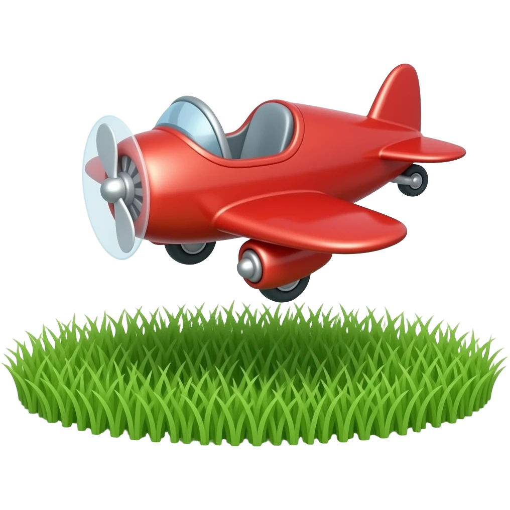 cute red plane emoji