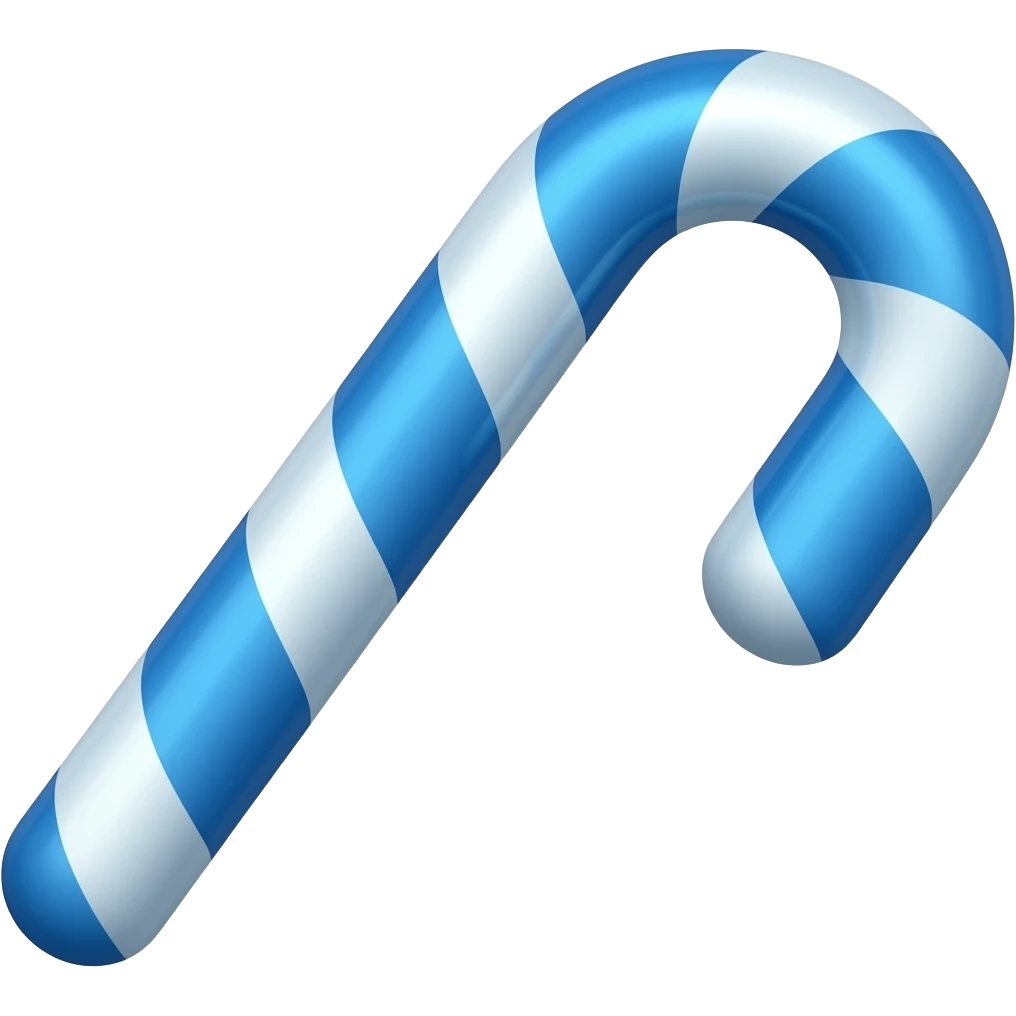 candy cane blue emoji