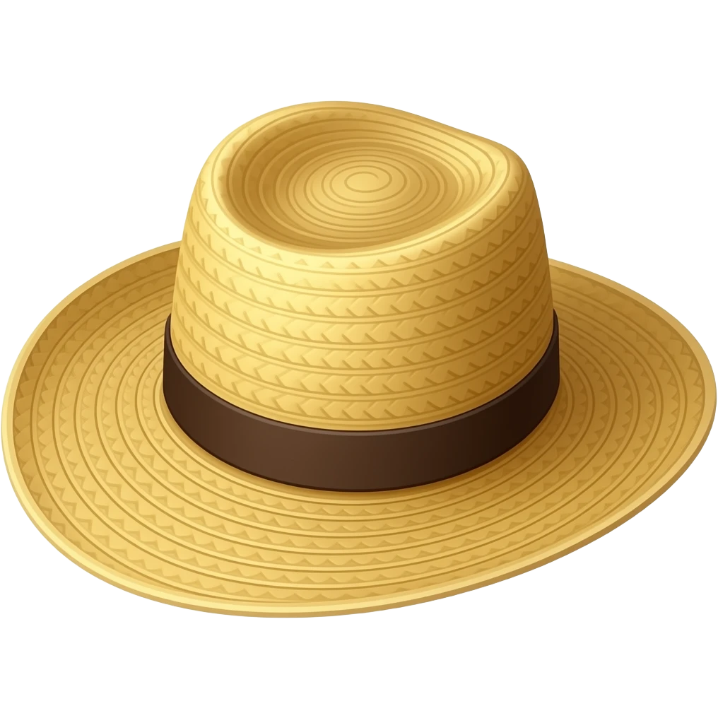 Straw hat emoji