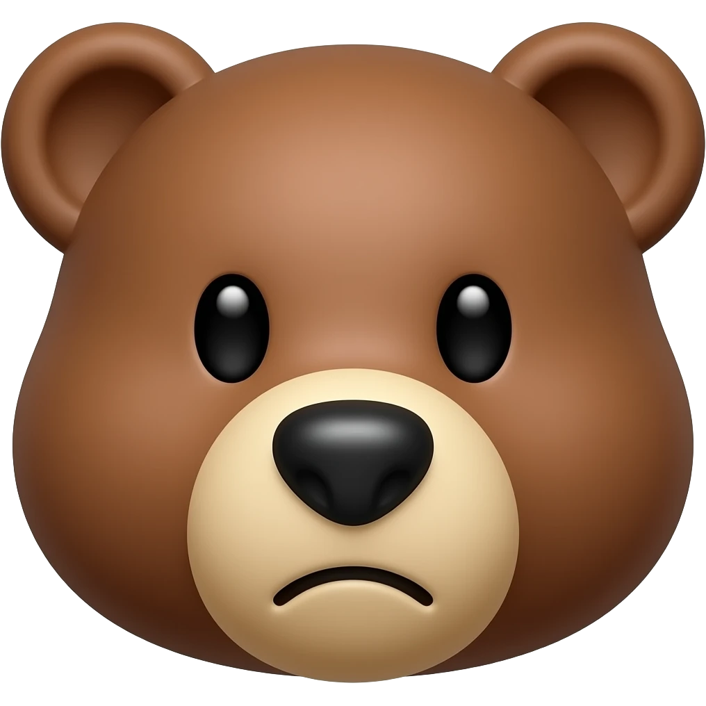 Bear face emoji