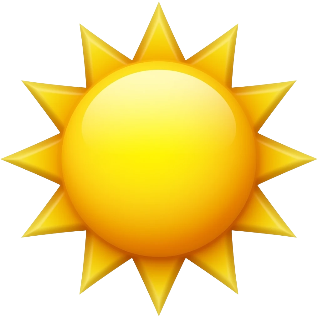 Sun emoji