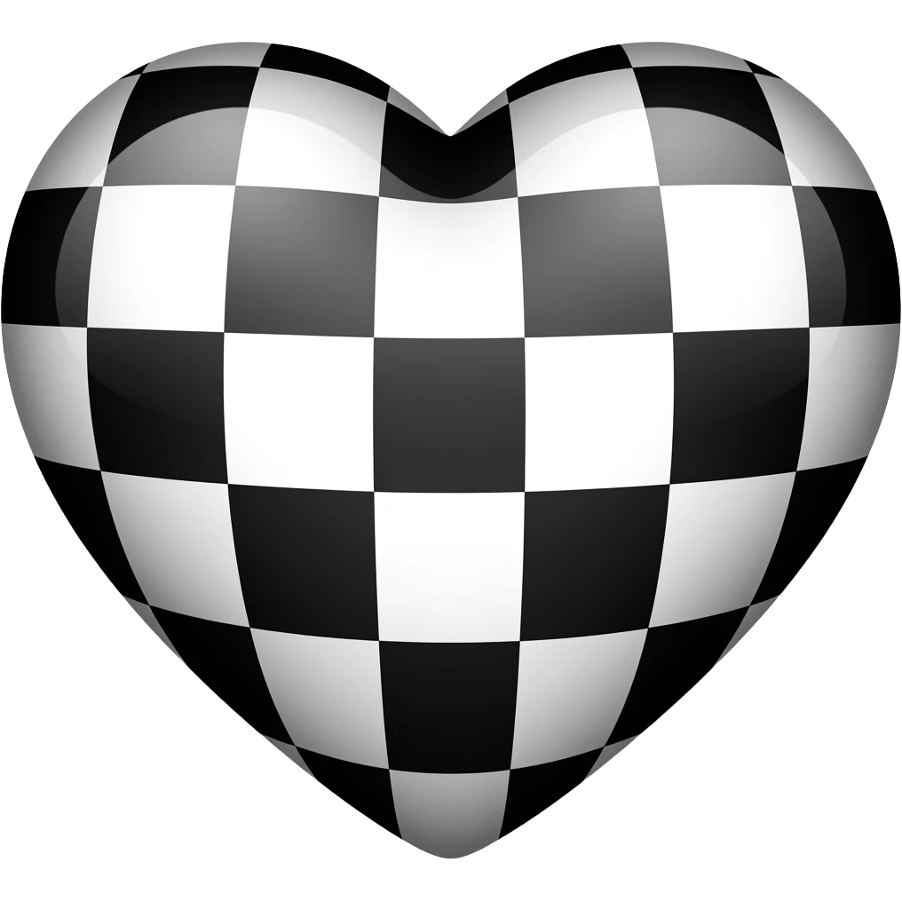 Checkered heart emoji
