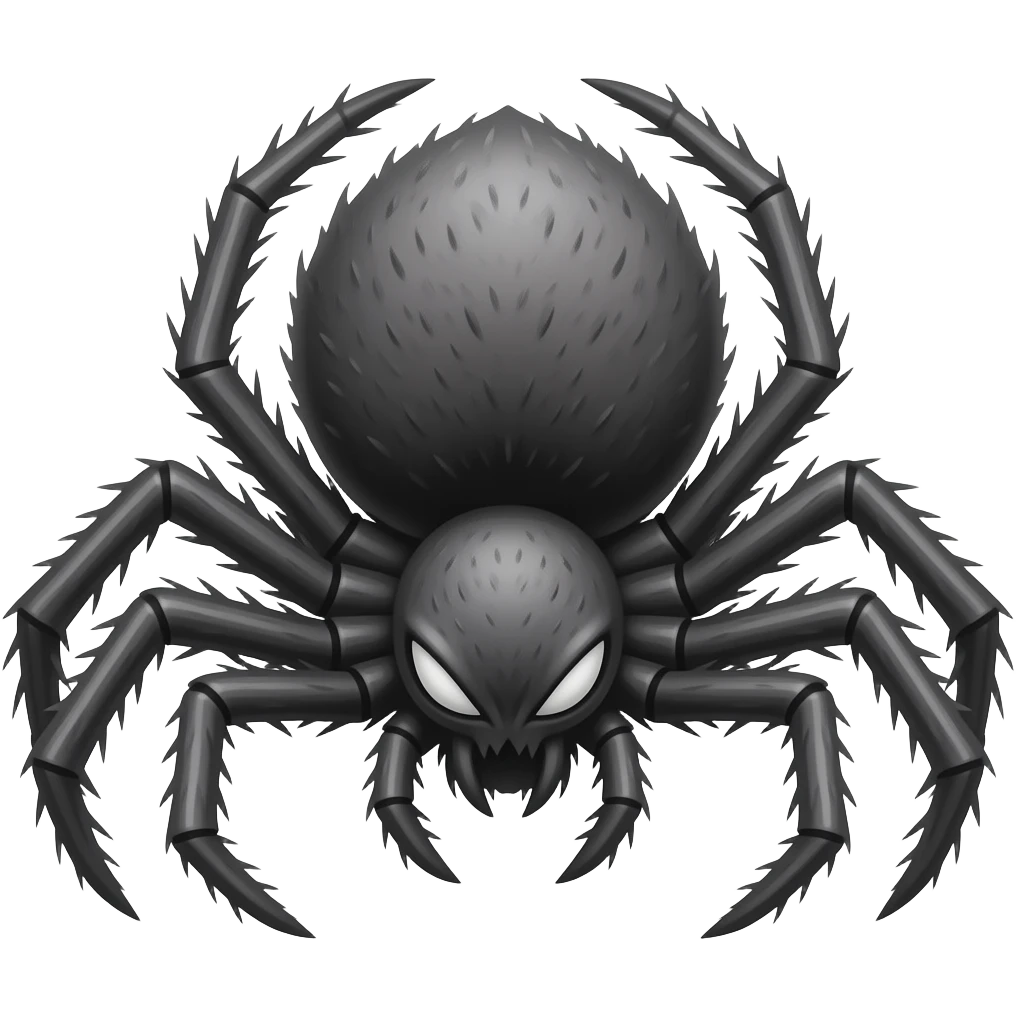spider with folding knife emoji