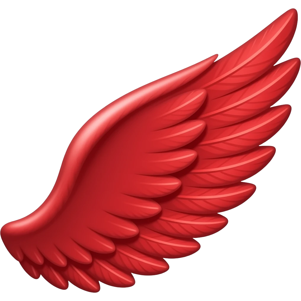 red mini wing emoji