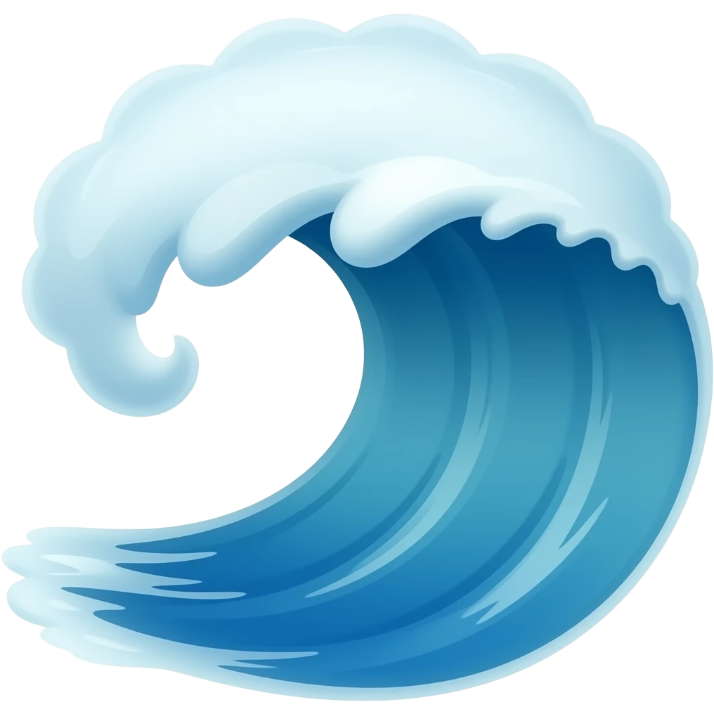 ocean wave emoji