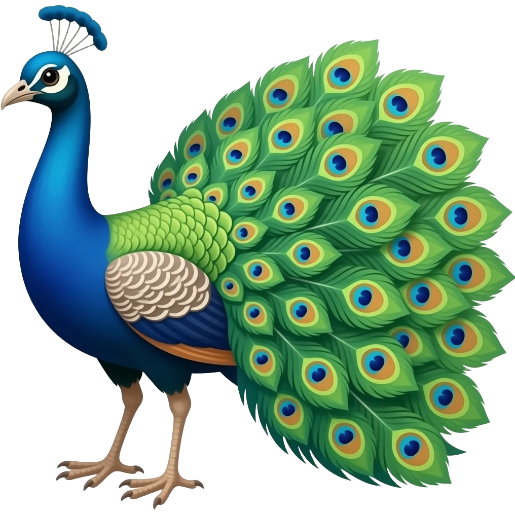 peacock emoji