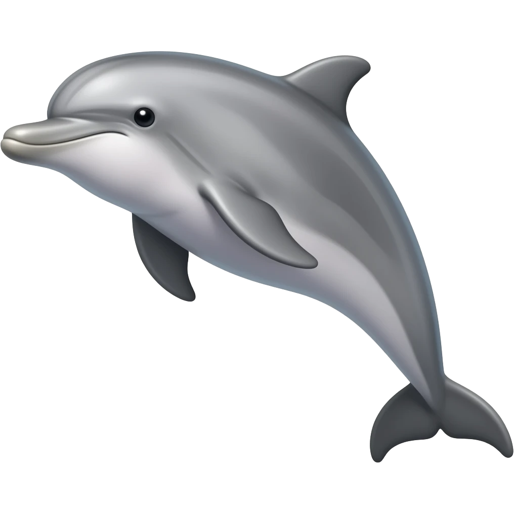 Pink river dolphin emoji