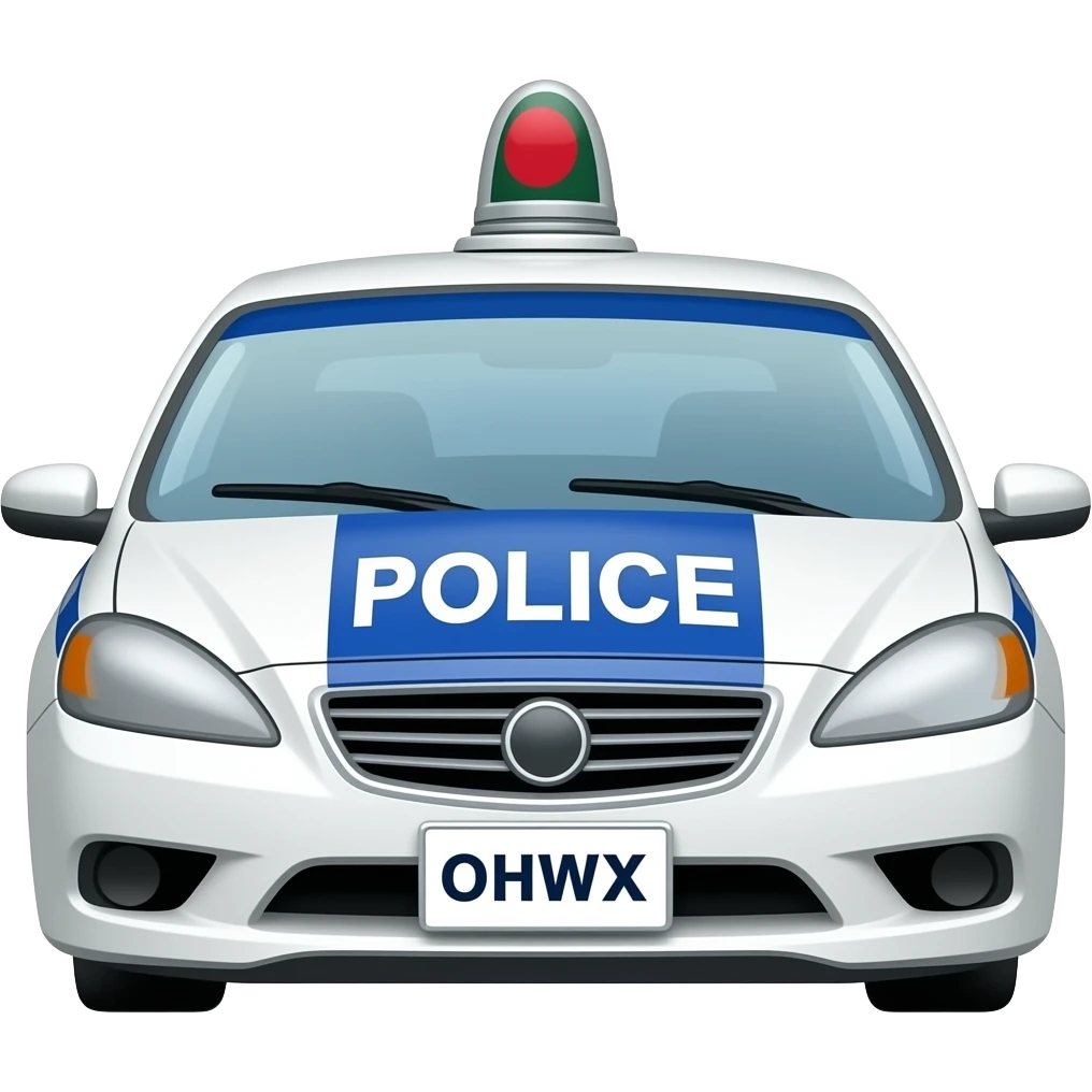 Bangladesh police car emoji