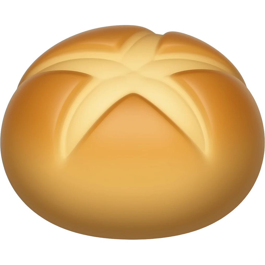 Baked bun emoji