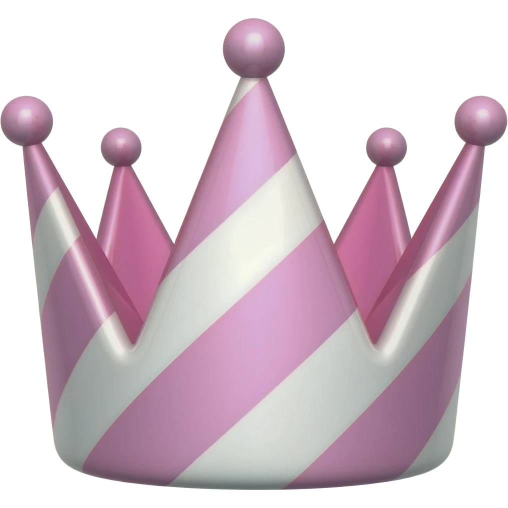 pink and white crown triaa emoji