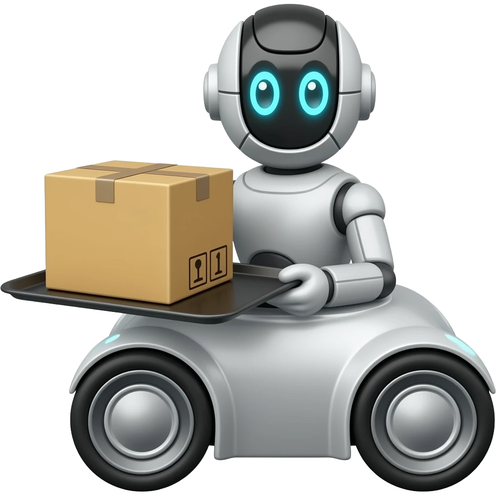 delivery robot emoji