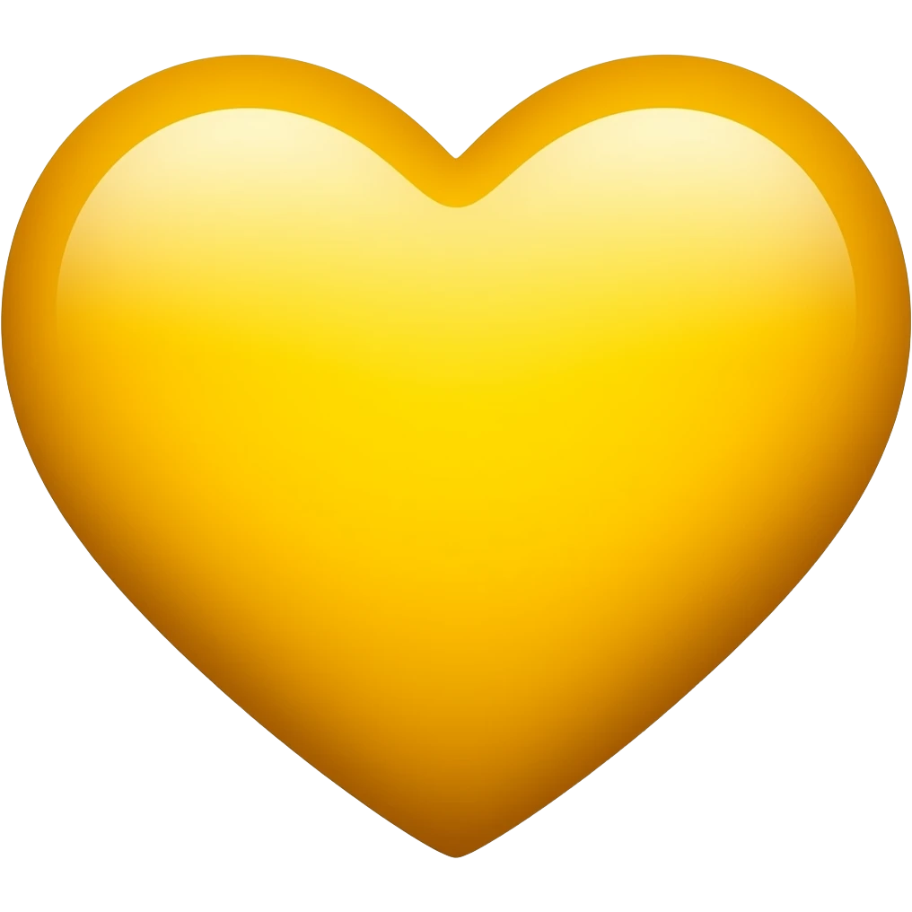 Yellow Heart emoji