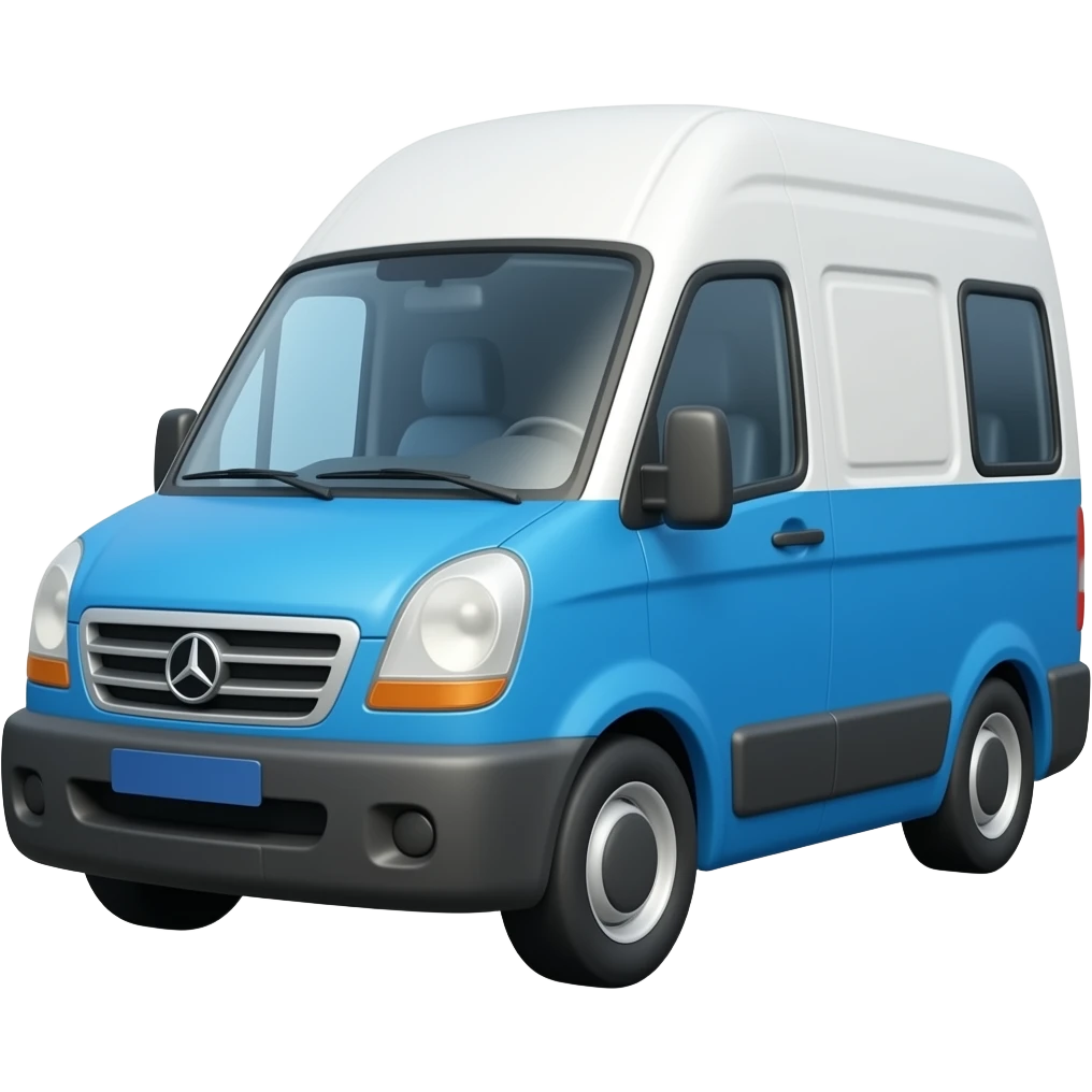 van blue white emoji
