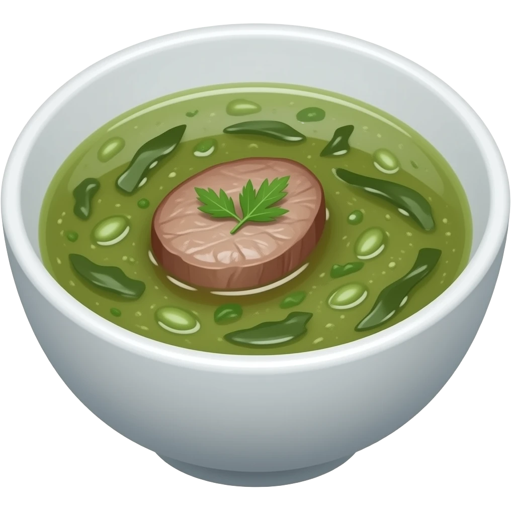 미역국 고기가들어간 emoji
