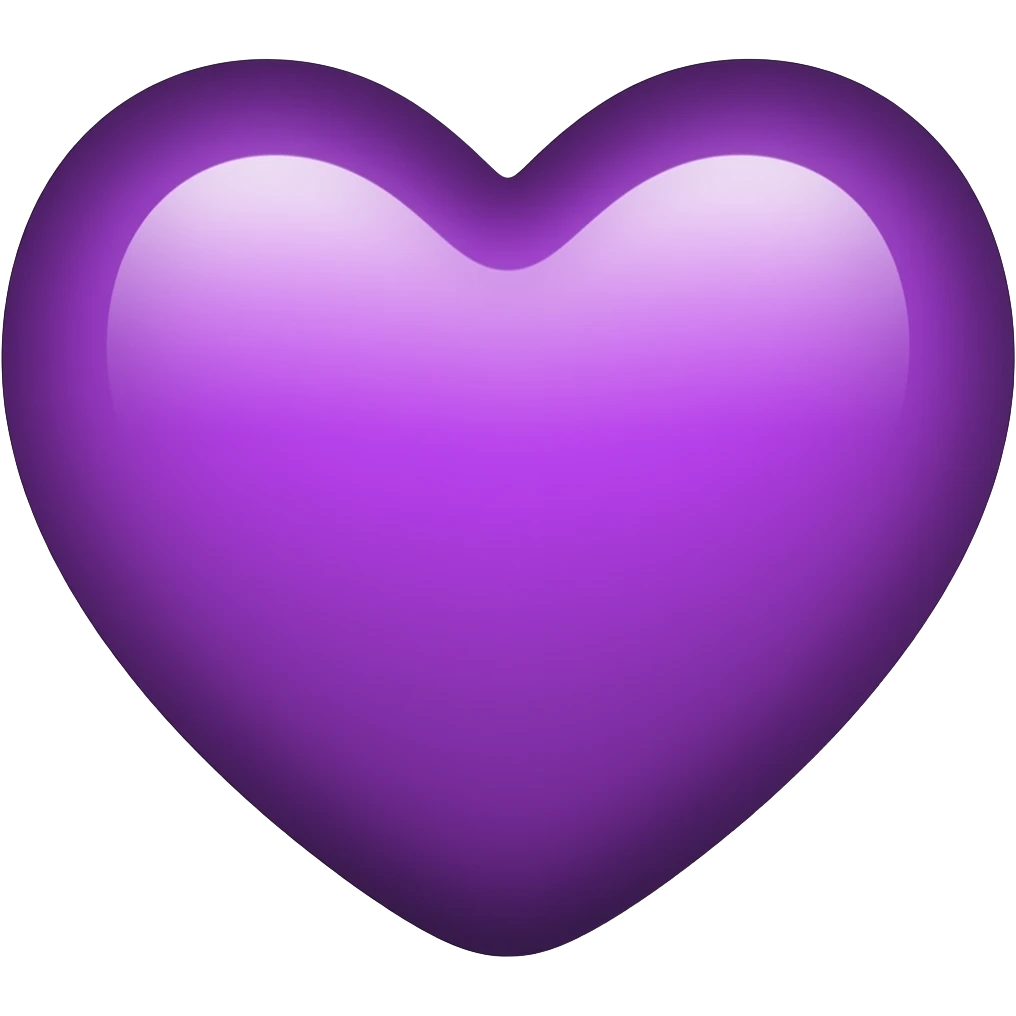 Coração roxo emoji