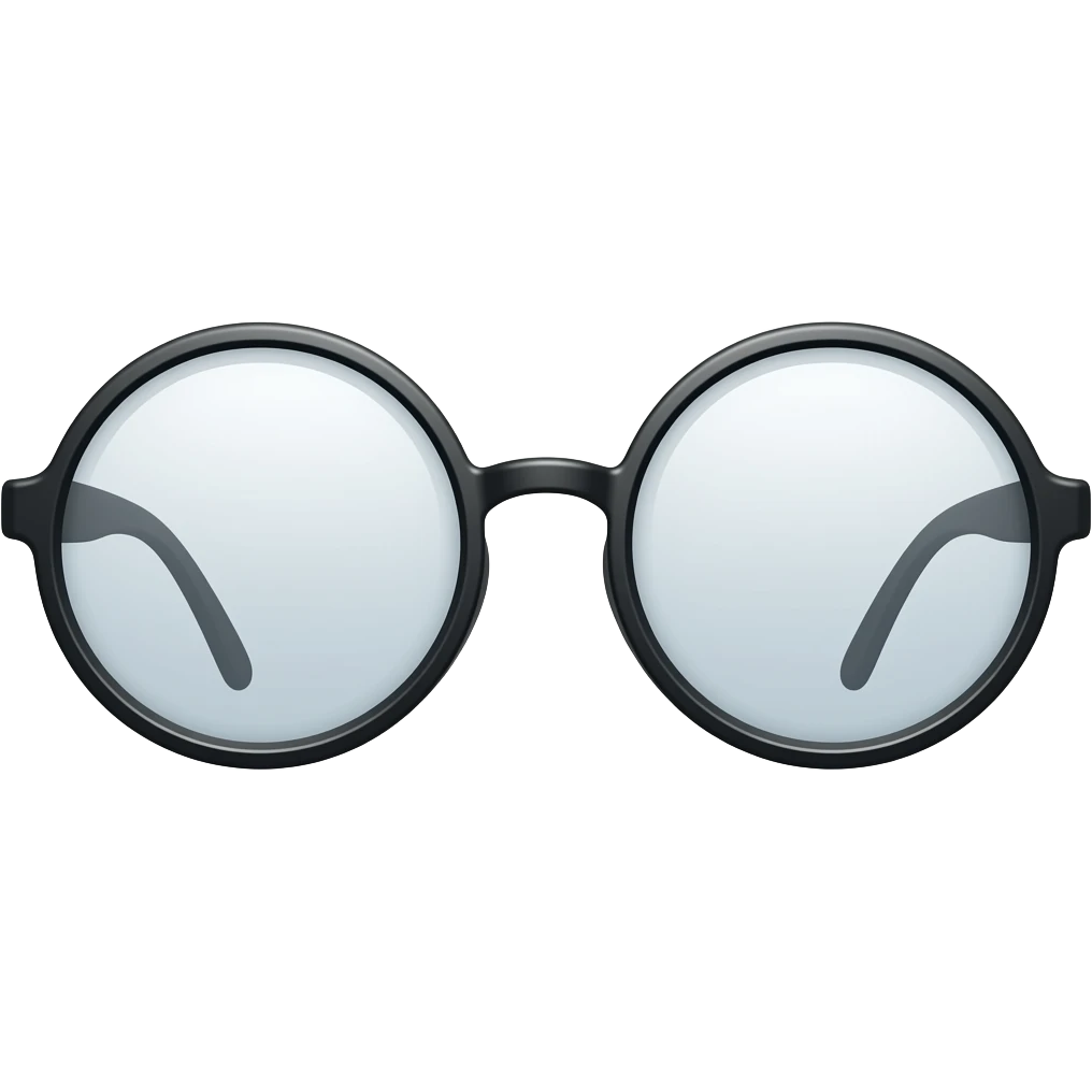 eyeglasses round emoji