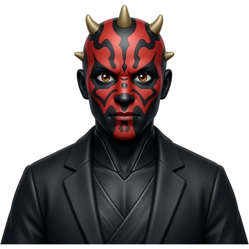 Full Length body Realistic Darth Maul emoji