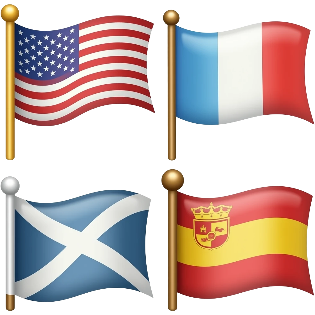Different flag shapes emoji