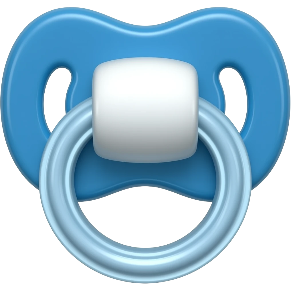 fancy blue pacifier emoji