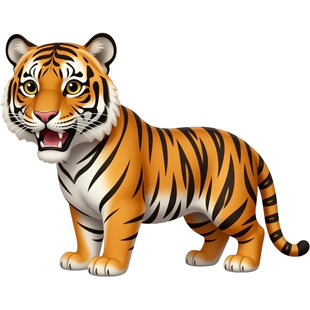 tiger says be quiet emoji