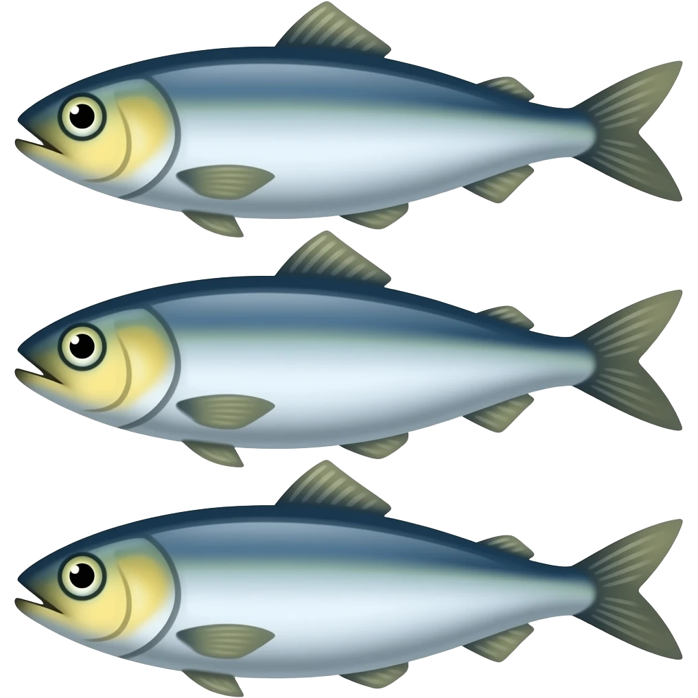 Sardines emoji